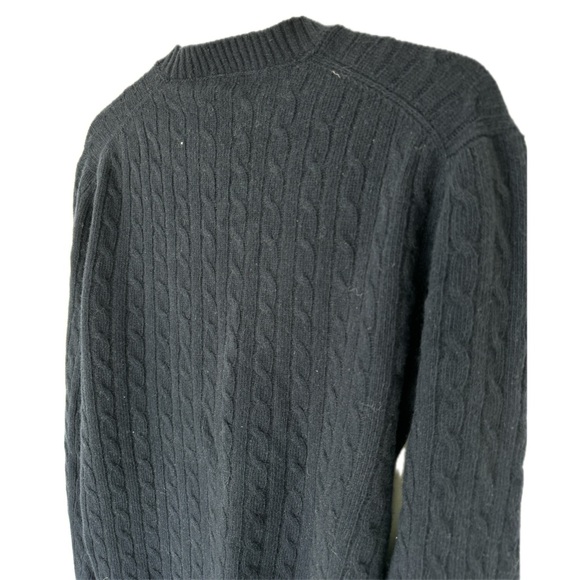 Tiger of Sweden Lauel mens navy wool cable knit jumper pullover - Picture 7 of 9